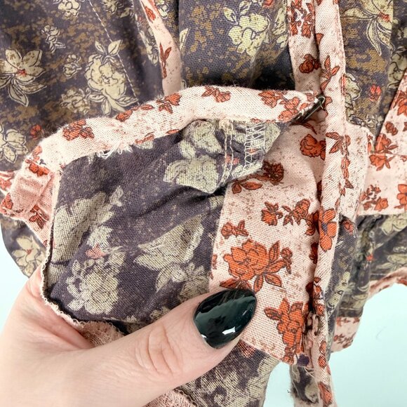 LOGO Lab by Lori Goldstein 3/4 Sleeve Crew Neck Bed Jacket Floral Size Large L - Picture 11 of 16